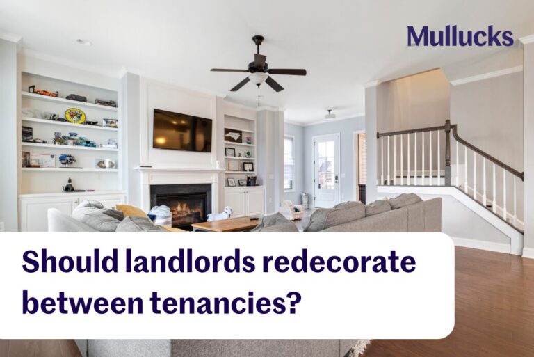 Bright and modern furnished living room showcasing fresh décor for landlords redecorating between tenancies